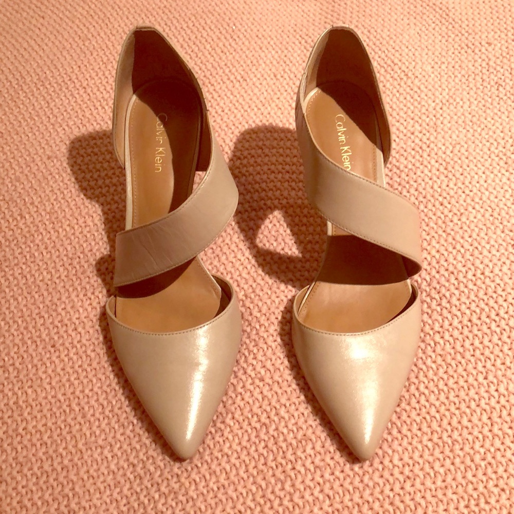Beige Calvin Klein heels